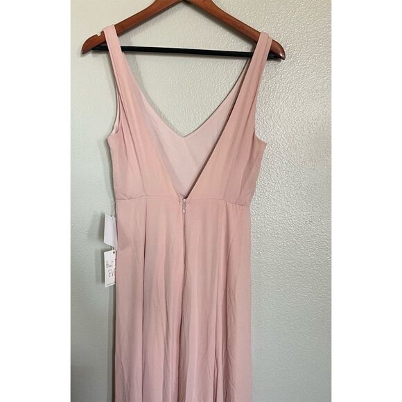 Mumu Jenn Maxi Dress XS Pink Sleeveless V-Neck Formal Gown - Picture 4 of 9